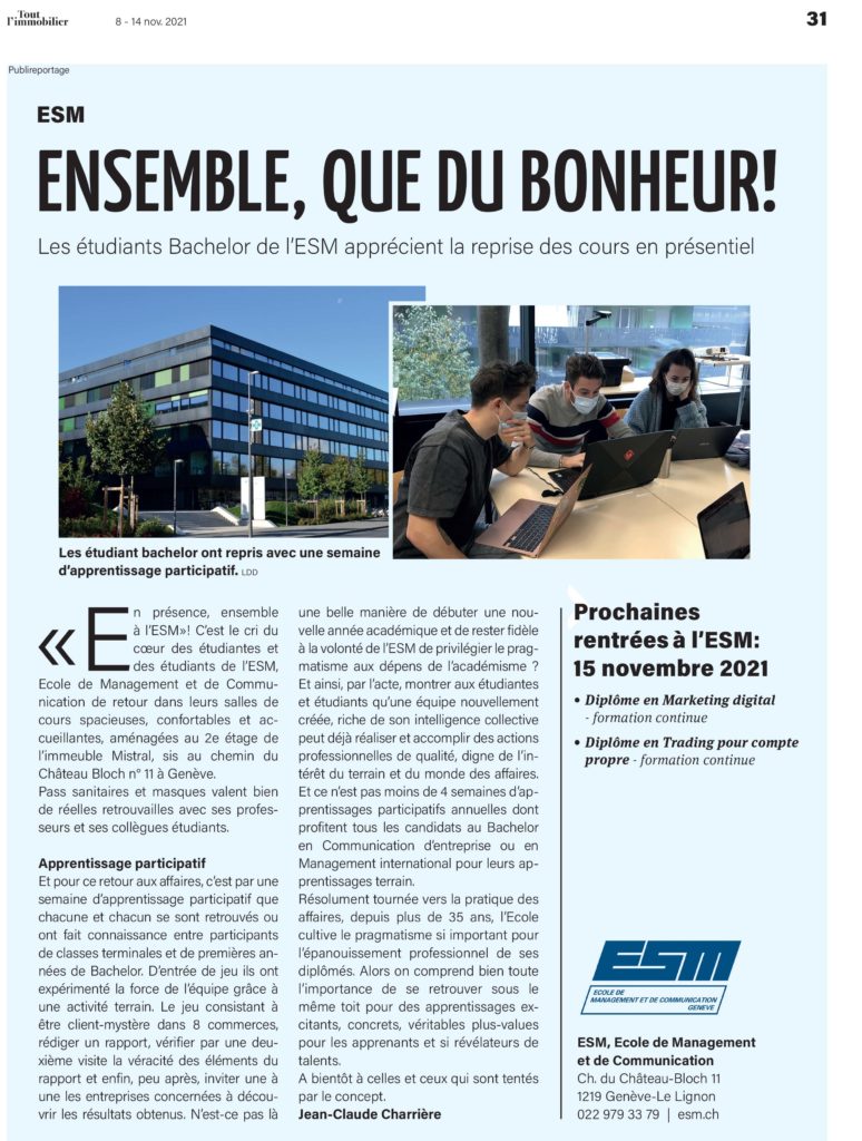 ESM Tout L Emploi Ensemble Que Du Bonheur 08112021